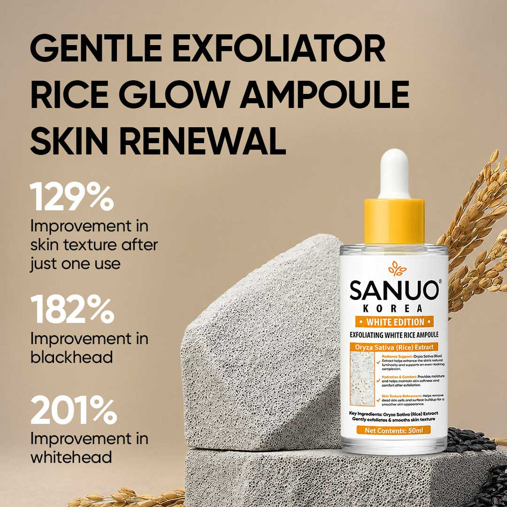 SANUO® White Rice Еxfoliating Ampoule